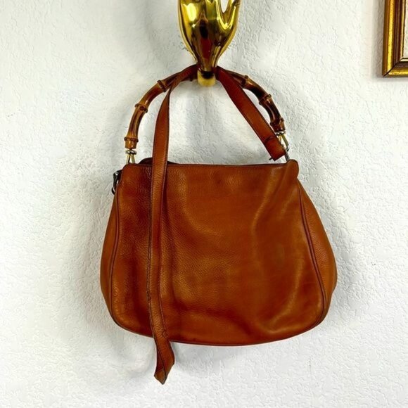 SISO Bamboo Leather Cross Strap Bag - Picture 1 of 11